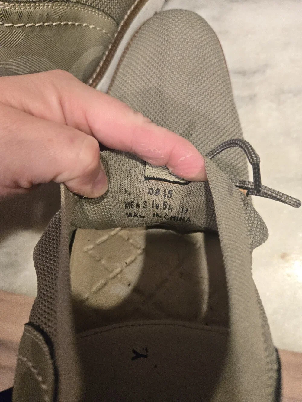 Johnston & Murphy Gray Knit Oxford Shoes 10.5 Usa